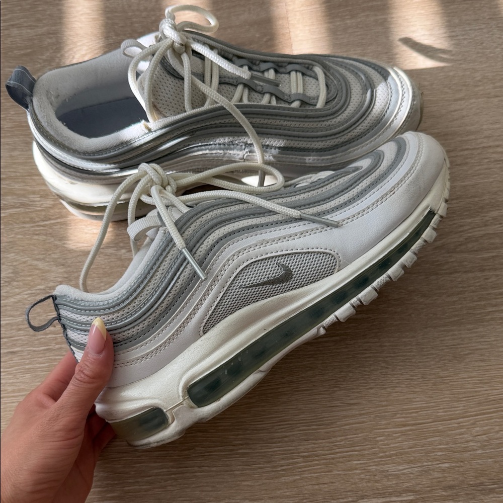Nike Air Max 97 in White and Light Gray